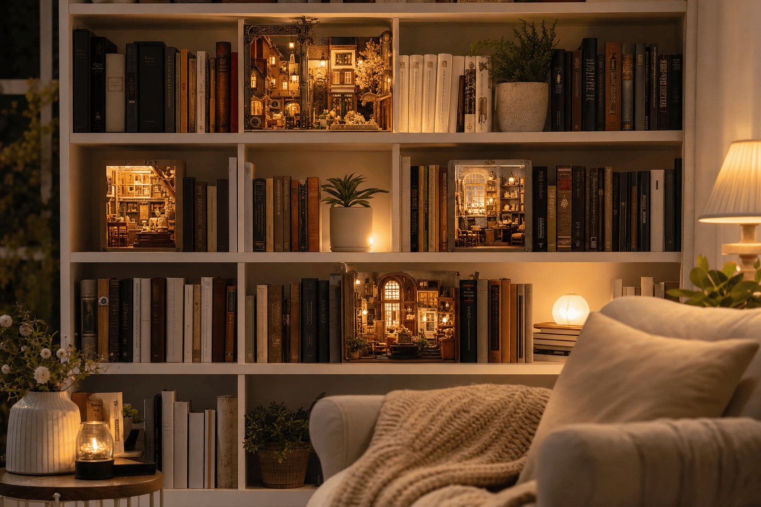 10 Great Book Nook Ideas to Make Your Bookshelf Feel Alive - HiNooki