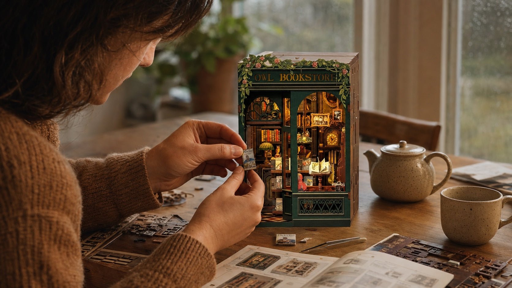 A weekend with a book nook: what building one is actually like - HiNooki