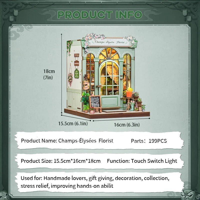 Champs Elysees Florist – DIY book nook kit, HiNooki (image 6)