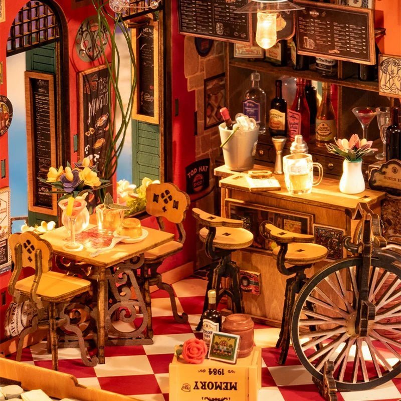 Cheers Bar Dining – DIY miniature house kit, HiNooki (image 2)
