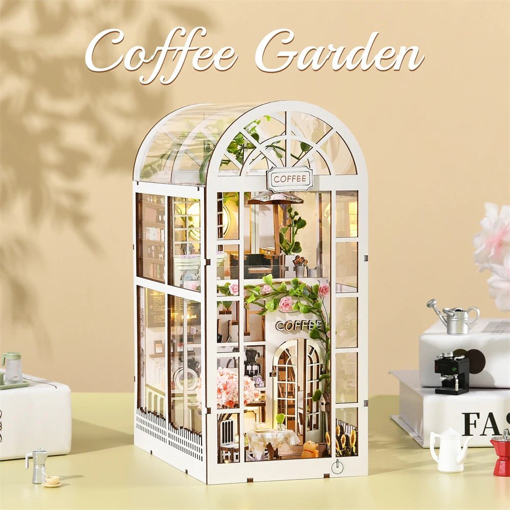 Coffee Garden – DIY book nook kit, HiNooki (image 1)