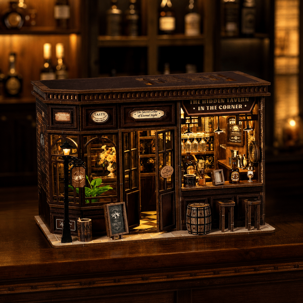 HiNooki - Corner TavernDIY Miniature House