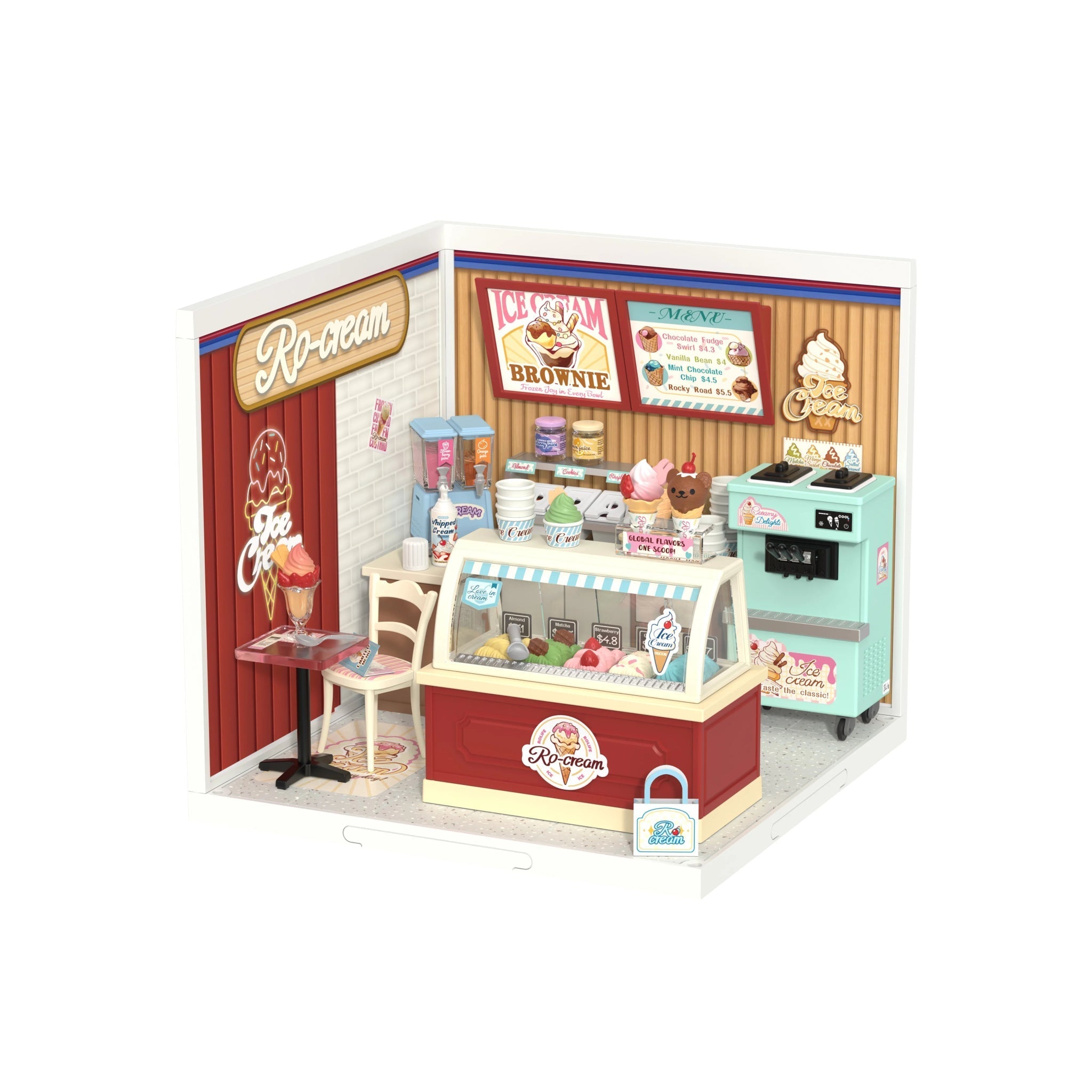 Flavorful Ice Cream Shop – DIY miniature kit, HiNooki (image 6)