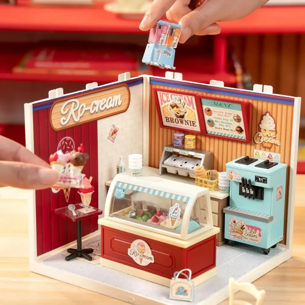 Flavorful Ice Cream Shop – DIY miniature kit, HiNooki (image 2)