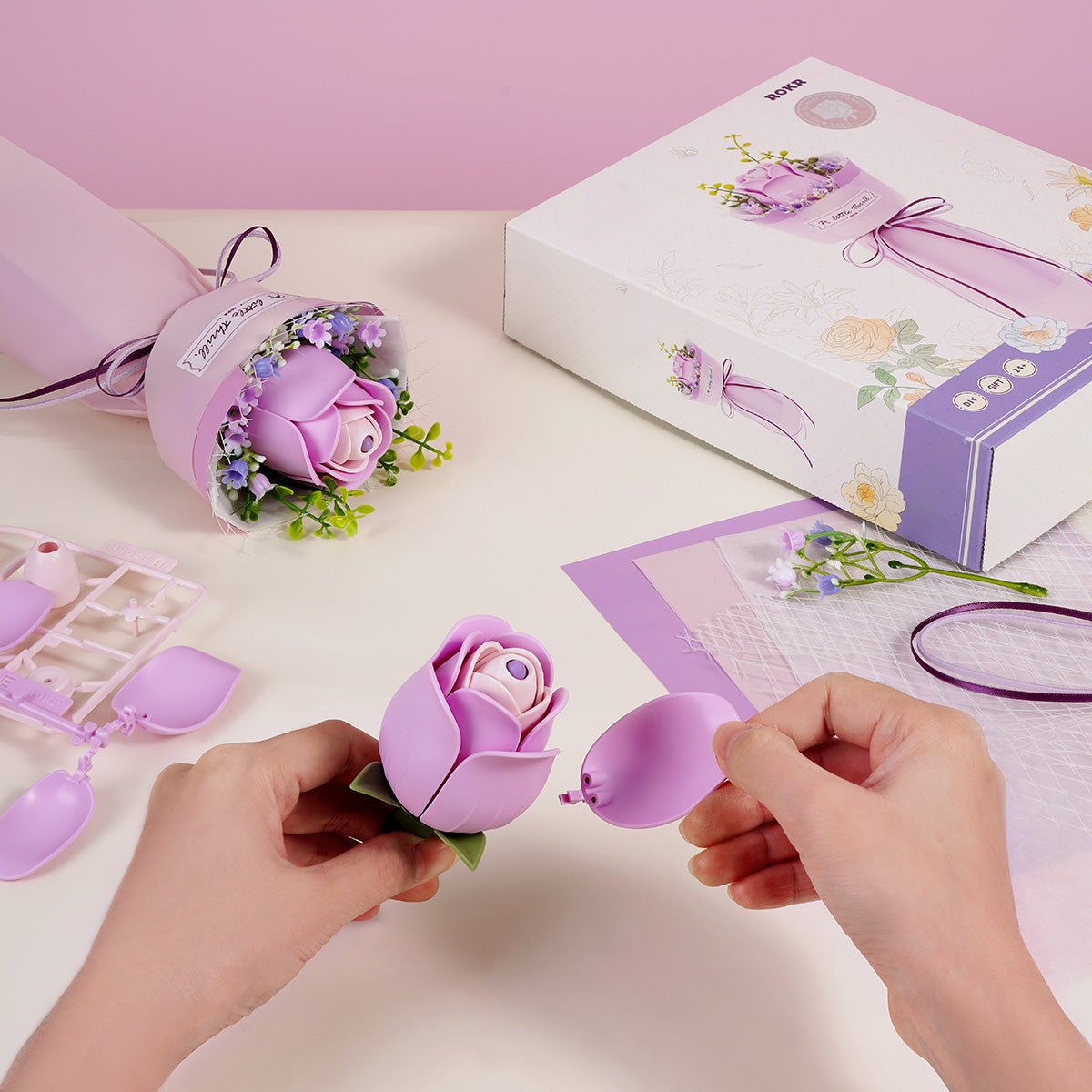 HiNooki - Floral Art DIY 3D Puzzle3D Puzzle