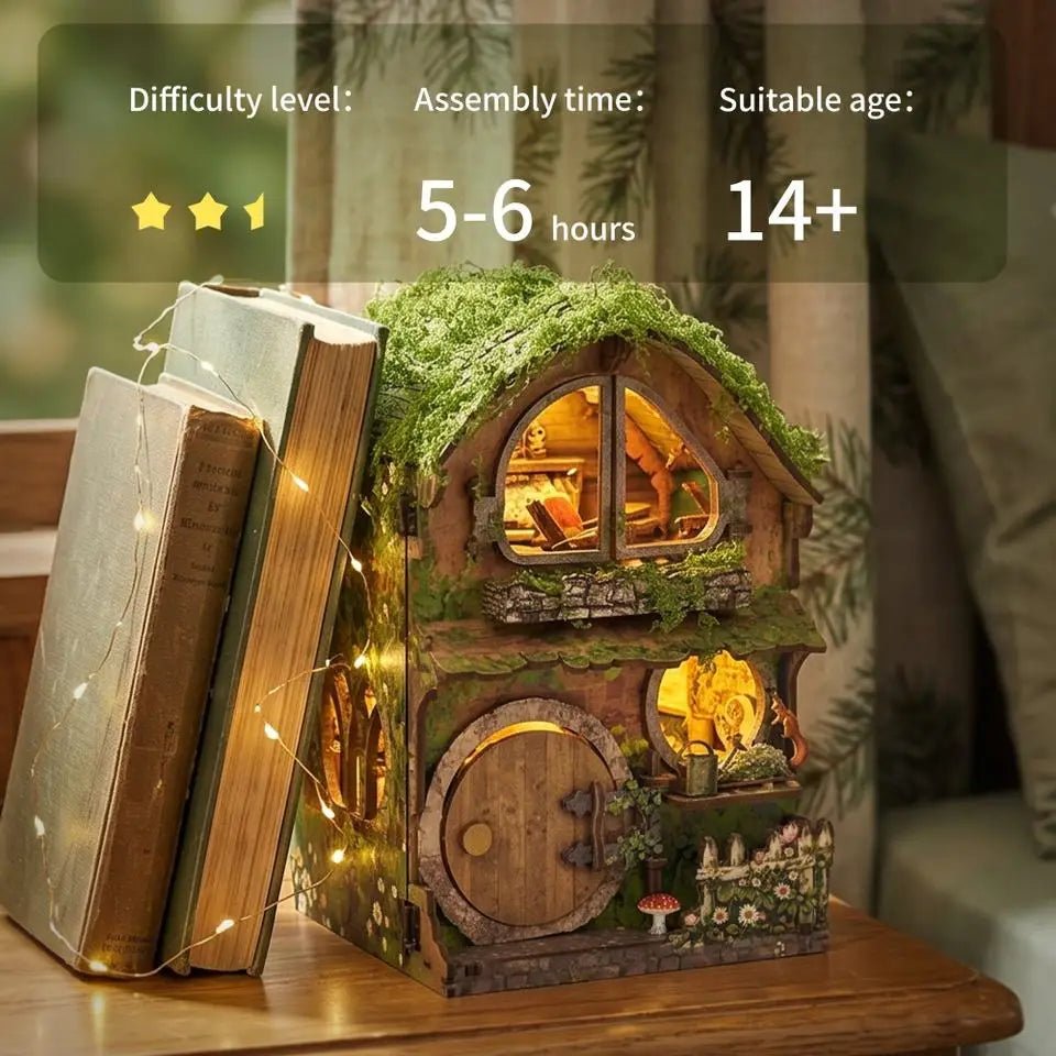 Green Vine Cottage – DIY book nook kit, HiNooki (image 2)
