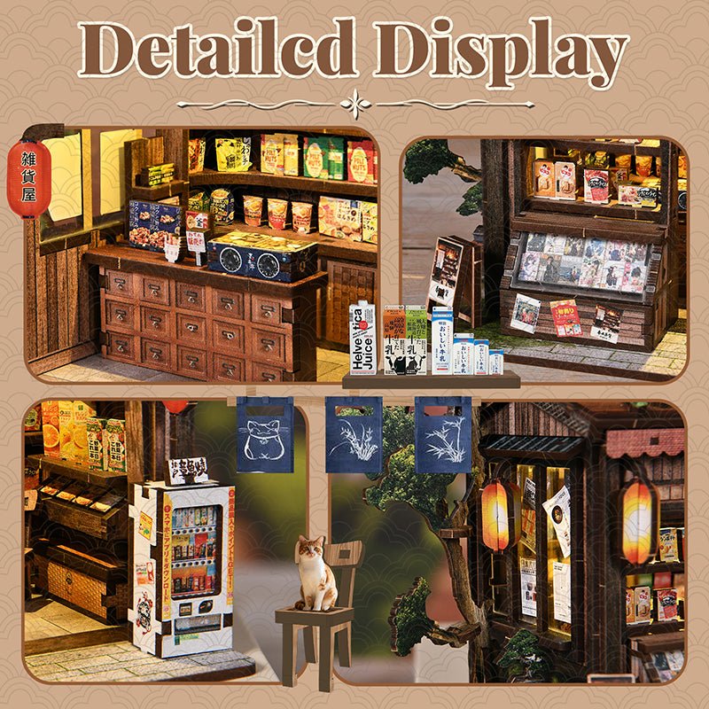 Kasuga Grocery Store – DIY miniature house kit, HiNooki (image 2)