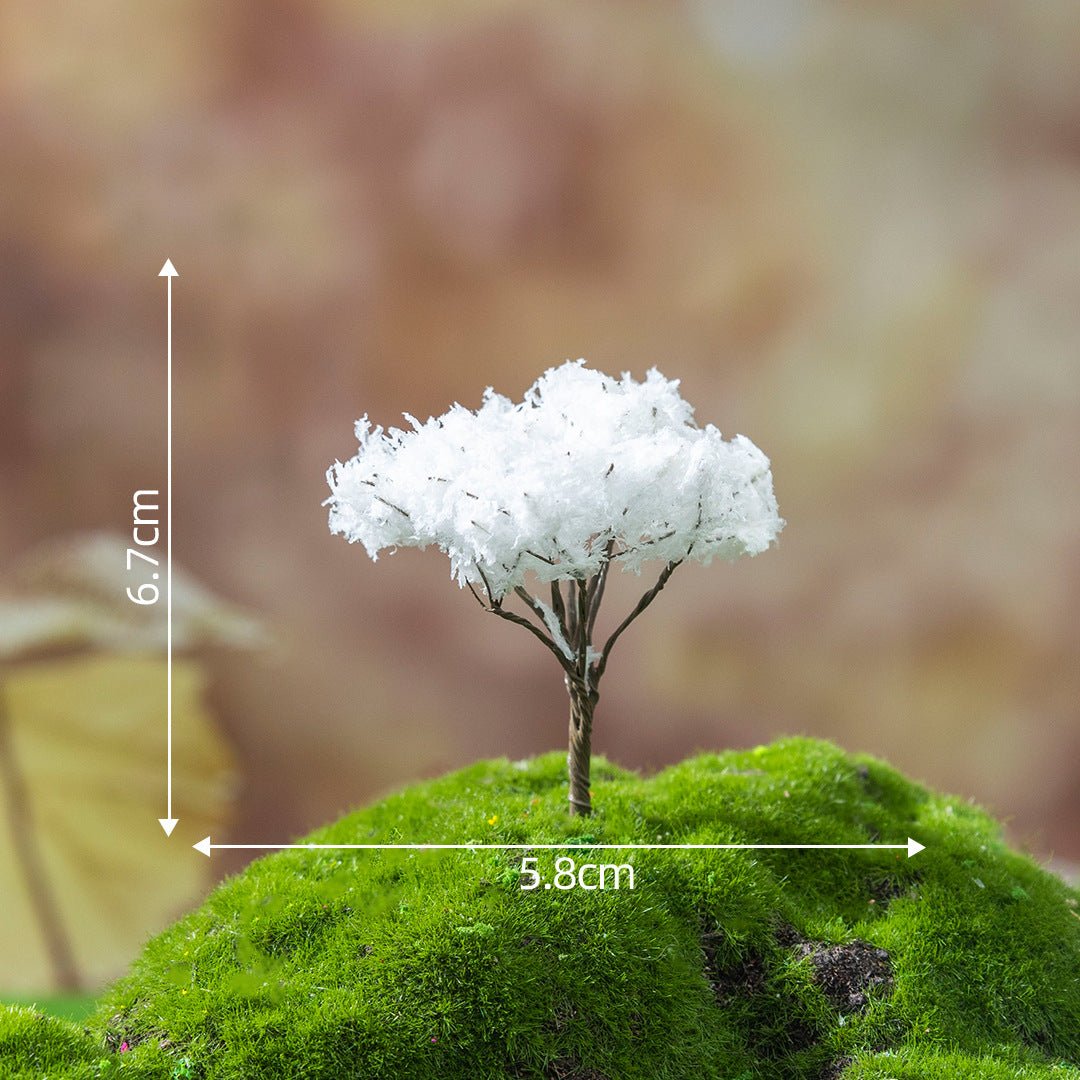 Mini Seasonal Tree - Winter Frost Tree – miniature dollhouse accessory, HiNooki (image 2)