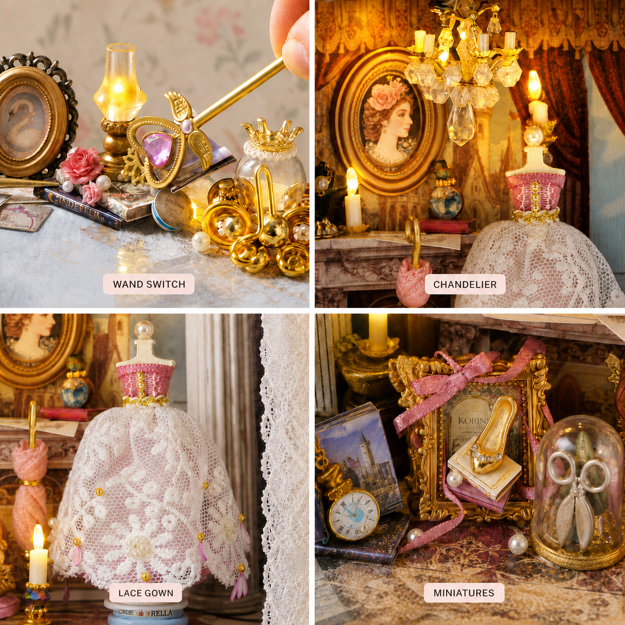 HiNooki - Moonlit Dreamy Mirror3D Wooden Puzzles
