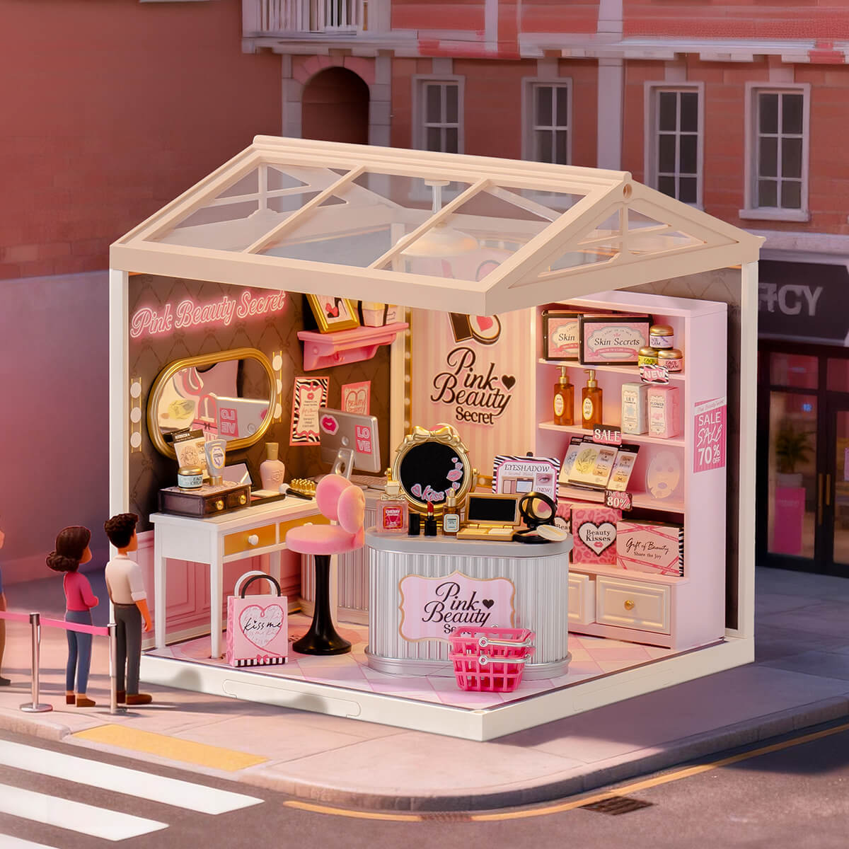 Pink Beauty Secret – DIY miniature kit, HiNooki (image 1)