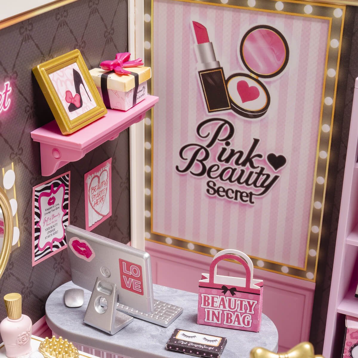 Pink Beauty Secret – DIY miniature kit, HiNooki (image 3)