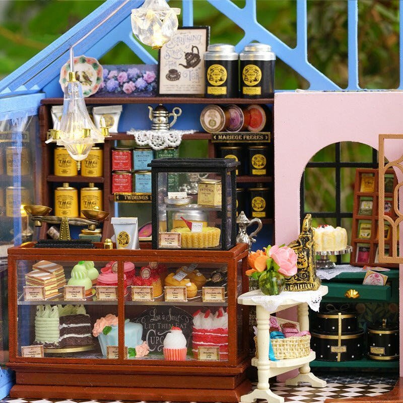 Rose Garden Tea House – DIY miniature house kit, HiNooki (image 2)