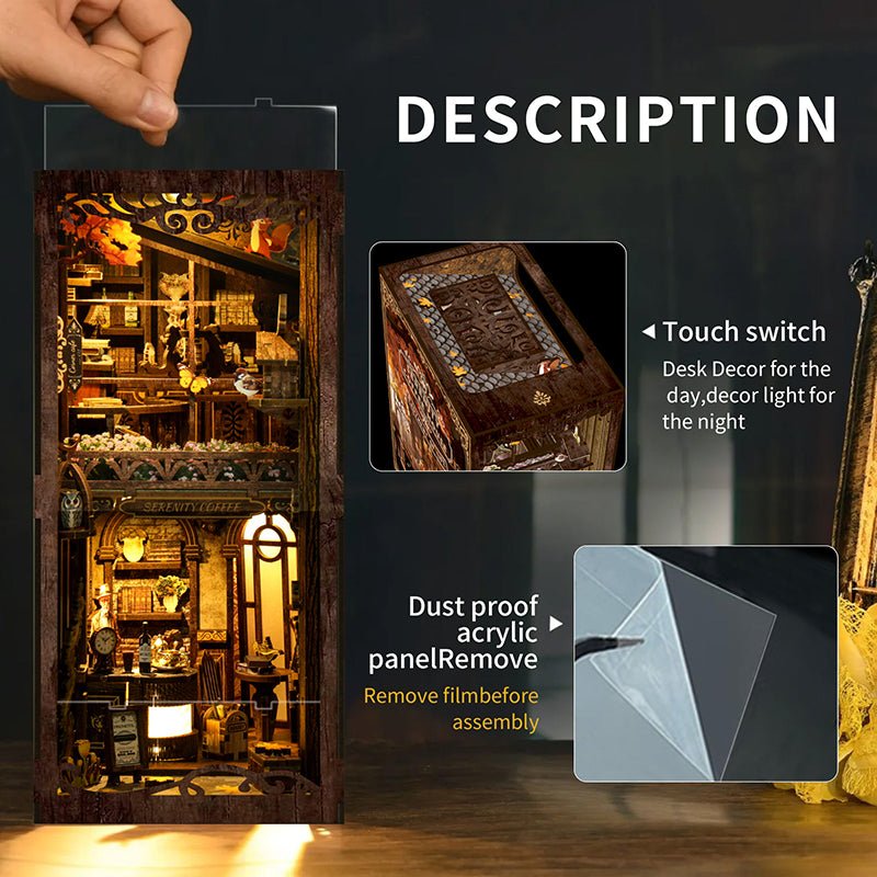 Serenity Coffee House – DIY book nook kit, HiNooki (image 5)