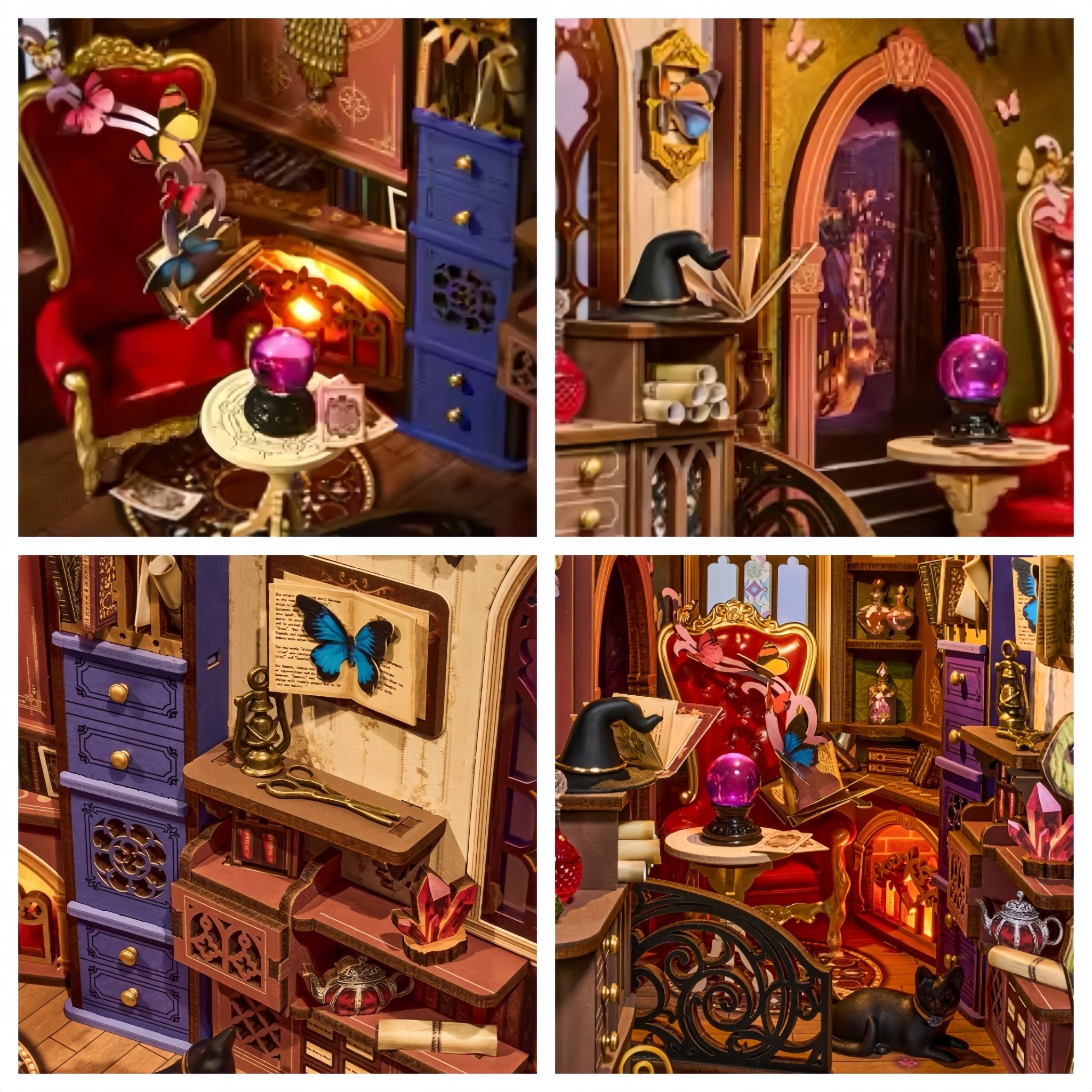 Witch's Fantasy Corner – DIY book nook kit, HiNooki (image 2)
