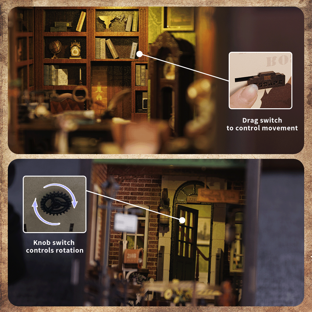 Rose Detective Agency – DIY book nook kit, HiNooki (image 4)