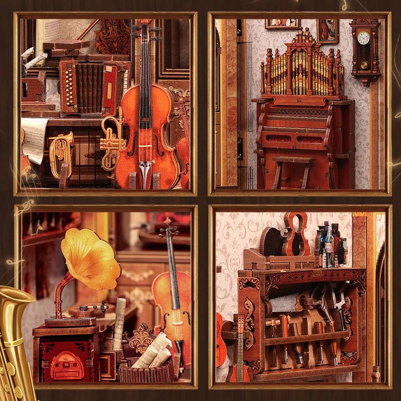 Bach Strings – DIY book nook kit, HiNooki (image 2)