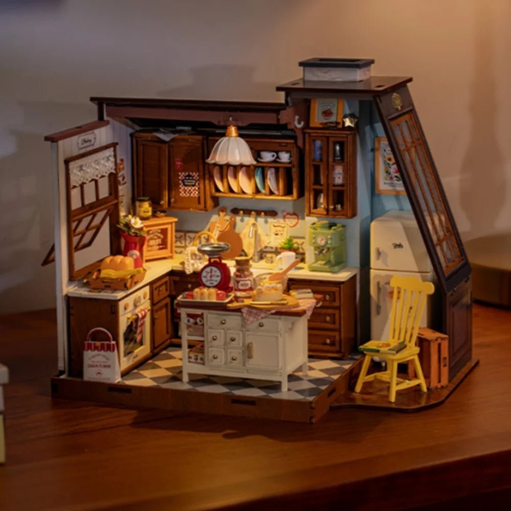 Baking Kitchen – DIY miniature house kit, HiNooki (image 1)
