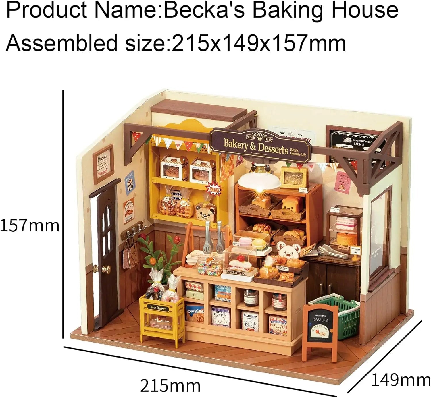 Becka's Baking House – DIY miniature house kit, HiNooki (image 4)