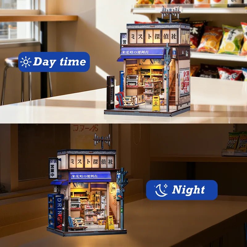 Beika-cho Convenience Store – DIY miniature house kit, HiNooki (image 4)