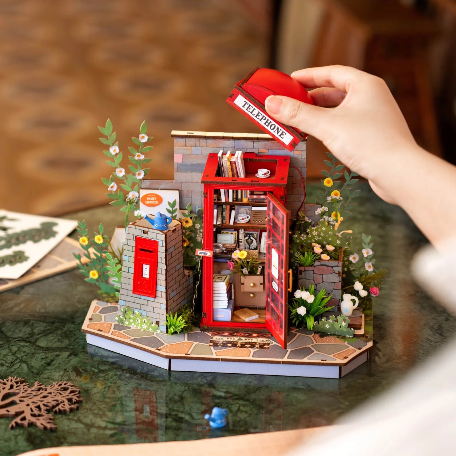 Blossom Booth – DIY book nook kit, HiNooki (image 6)