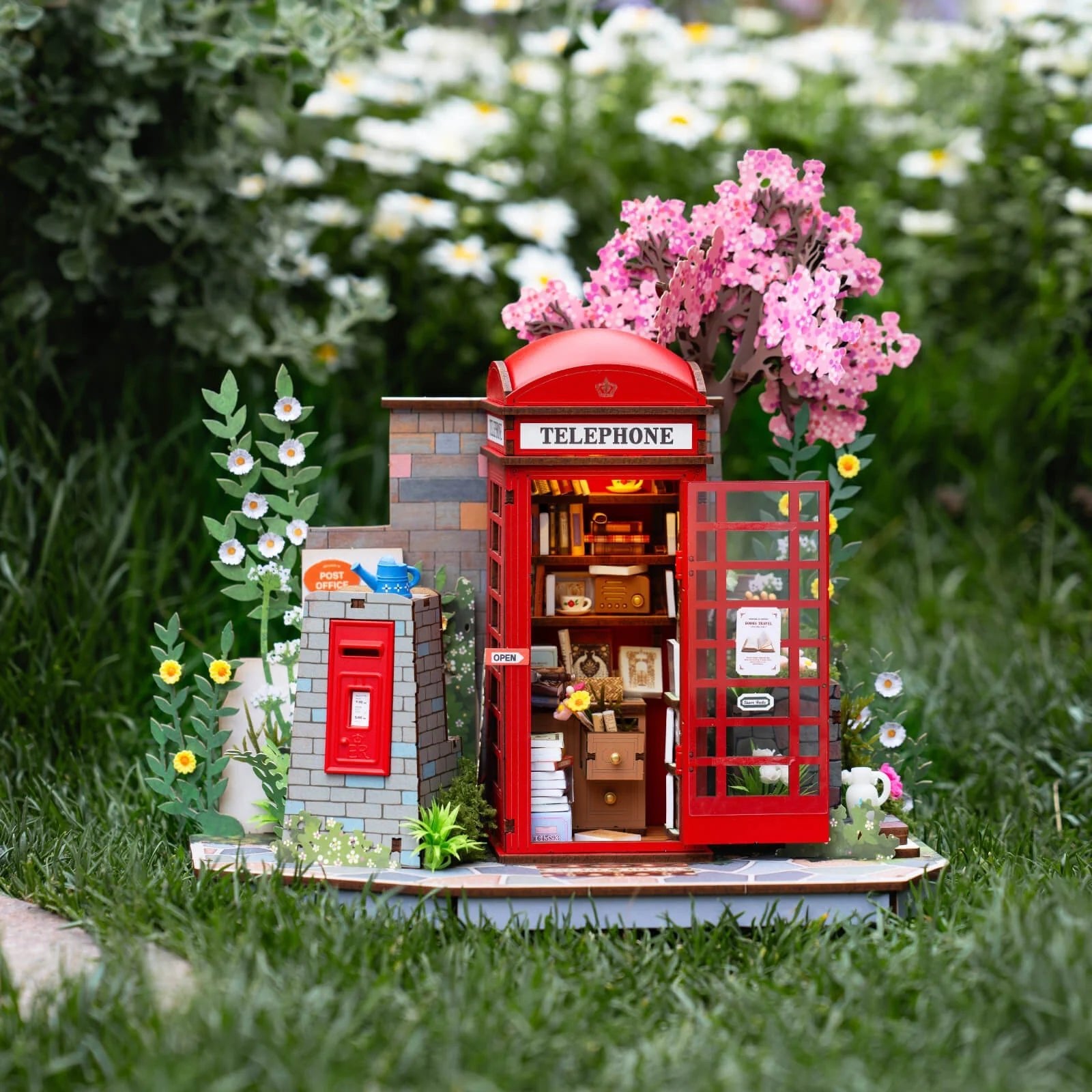 Blossom Booth – DIY book nook kit, HiNooki (image 1)