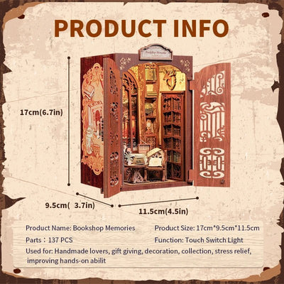Bookshop Memories – DIY book nook kit, HiNooki (image 6)