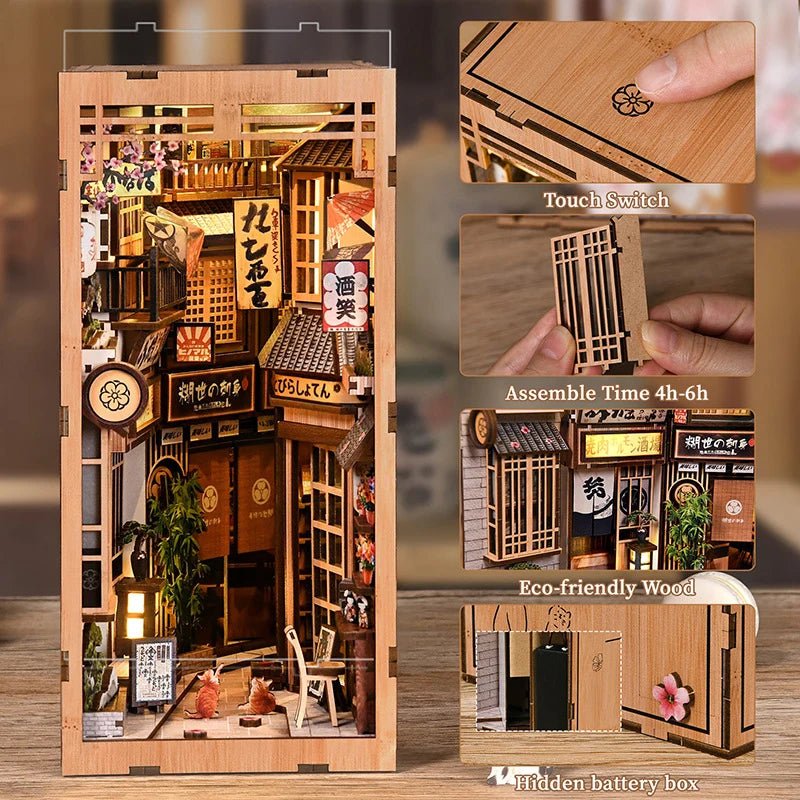 Cat Alley – DIY book nook kit, HiNooki (image 4)