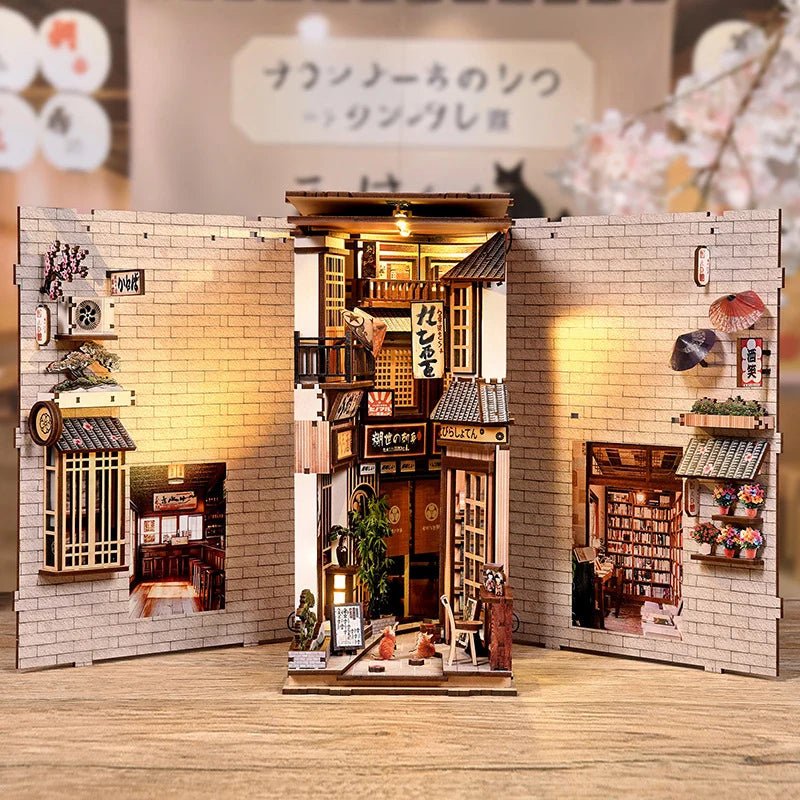 Cat Alley – DIY book nook kit, HiNooki (image 3)