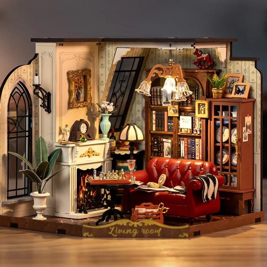 Catherine's Living Room – DIY miniature house kit, HiNooki (image 1)