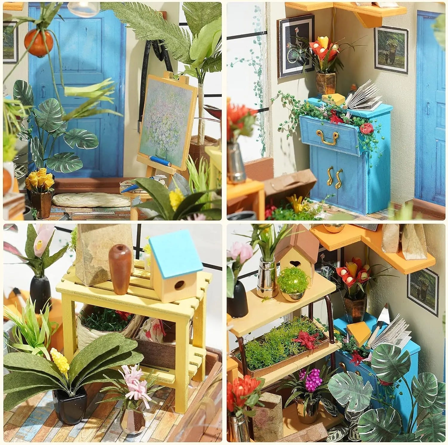 Cathy's Flower House – DIY miniature house kit, HiNooki (image 2)