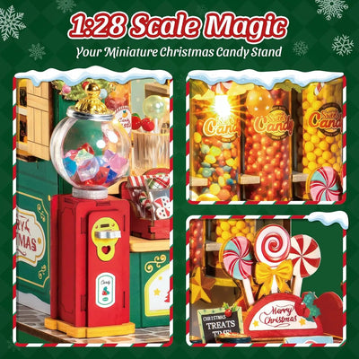 Christmas Candy Stand – DIY miniature house kit, HiNooki (image 2)