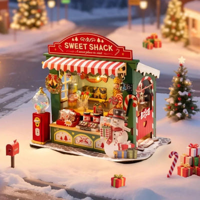 Christmas Candy Stand – DIY miniature house kit, HiNooki (image 1)
