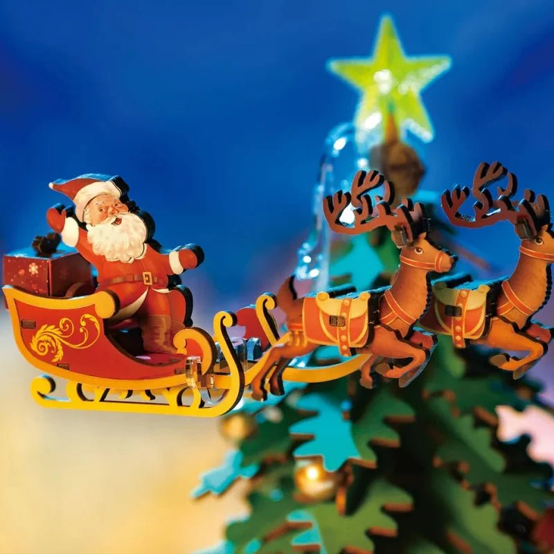 Christmas Melody Tree – 3D wooden puzzle kit, HiNooki (image 3)