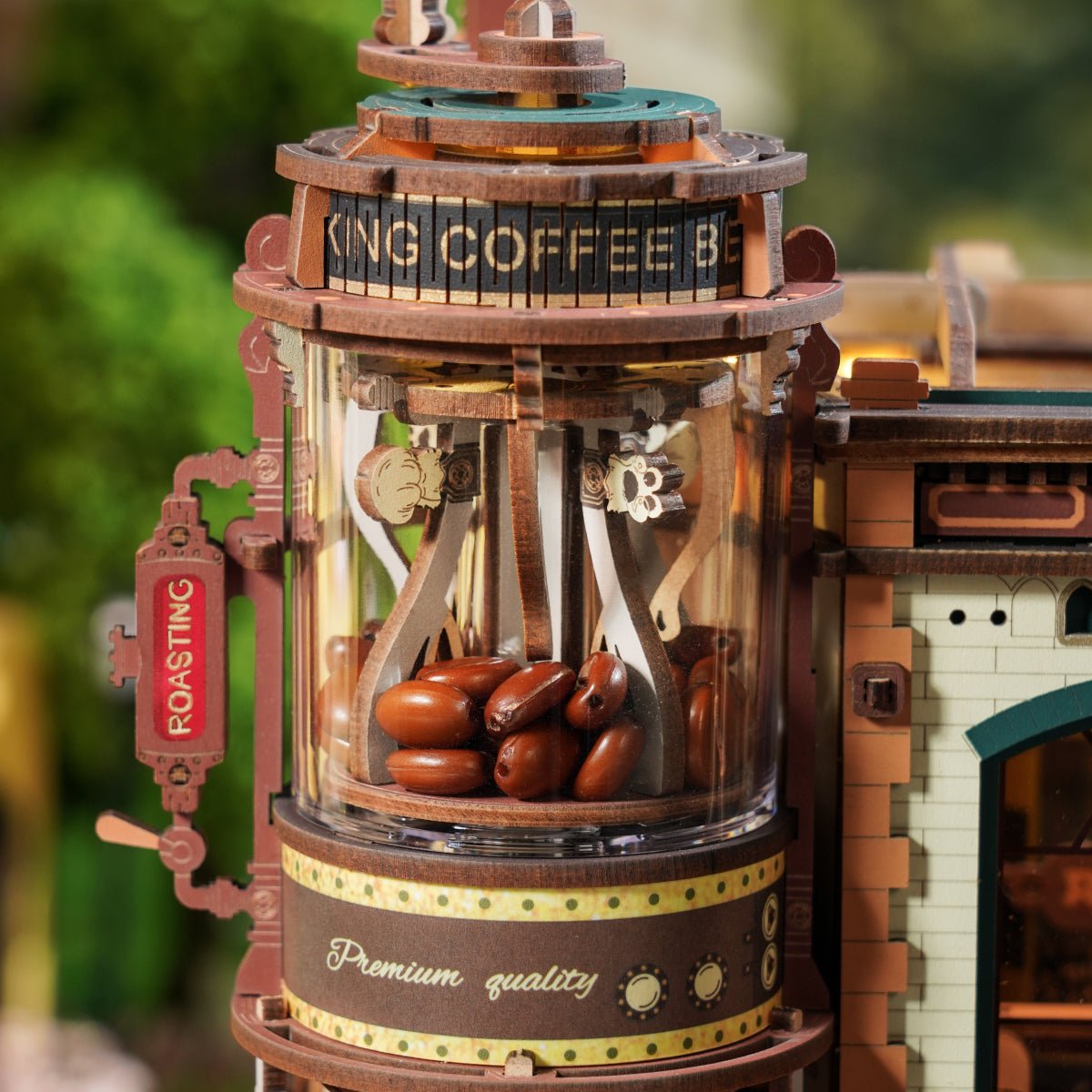 Coffee Factory – 3D wooden puzzle kit, HiNooki (image 2)