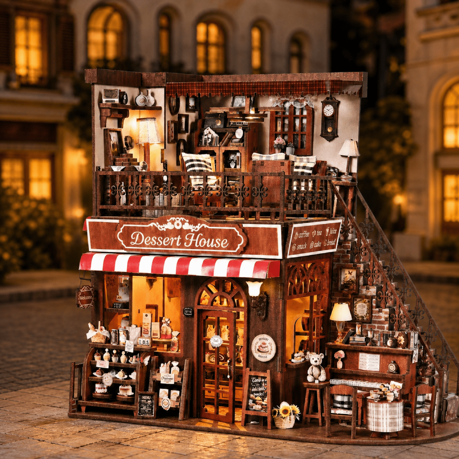 HiNooki - Corner Dessert HouseDIY Miniature House