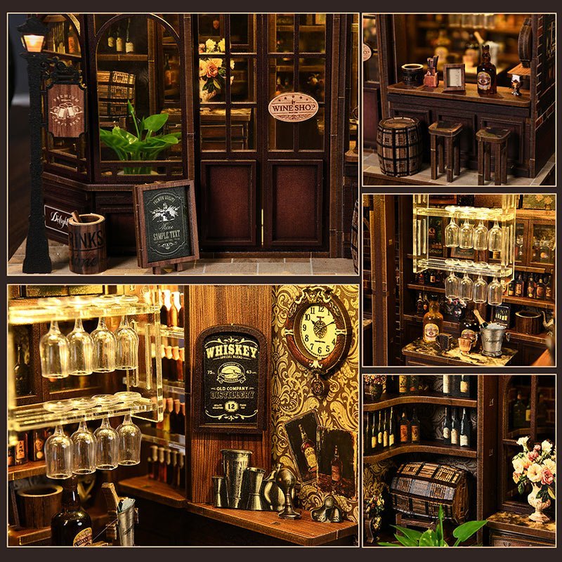 Corner Tavern – DIY miniature house kit, HiNooki (image 2)