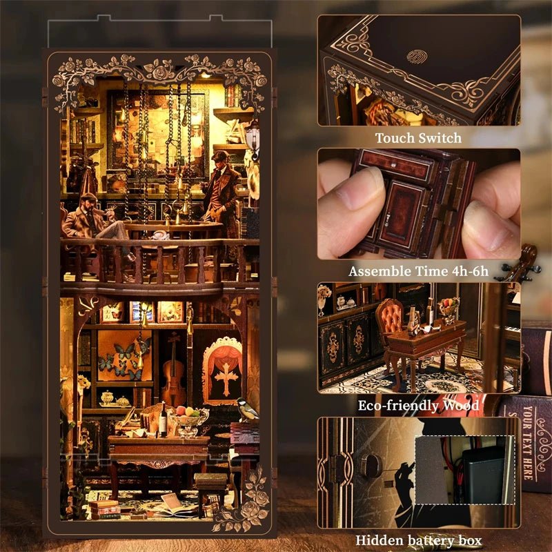 Dark Box Mystery Case – DIY book nook kit, HiNooki (image 2)