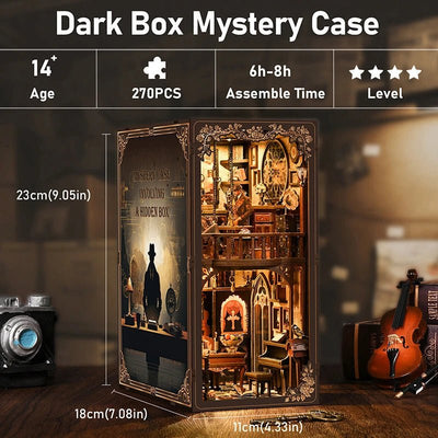 Dark Box Mystery Case – DIY book nook kit, HiNooki (image 3)