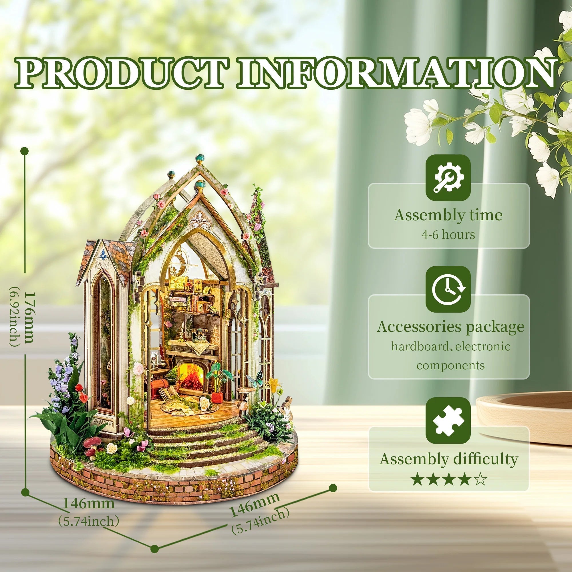 Dreamland Floral Studio – DIY book nook kit, HiNooki (image 3)