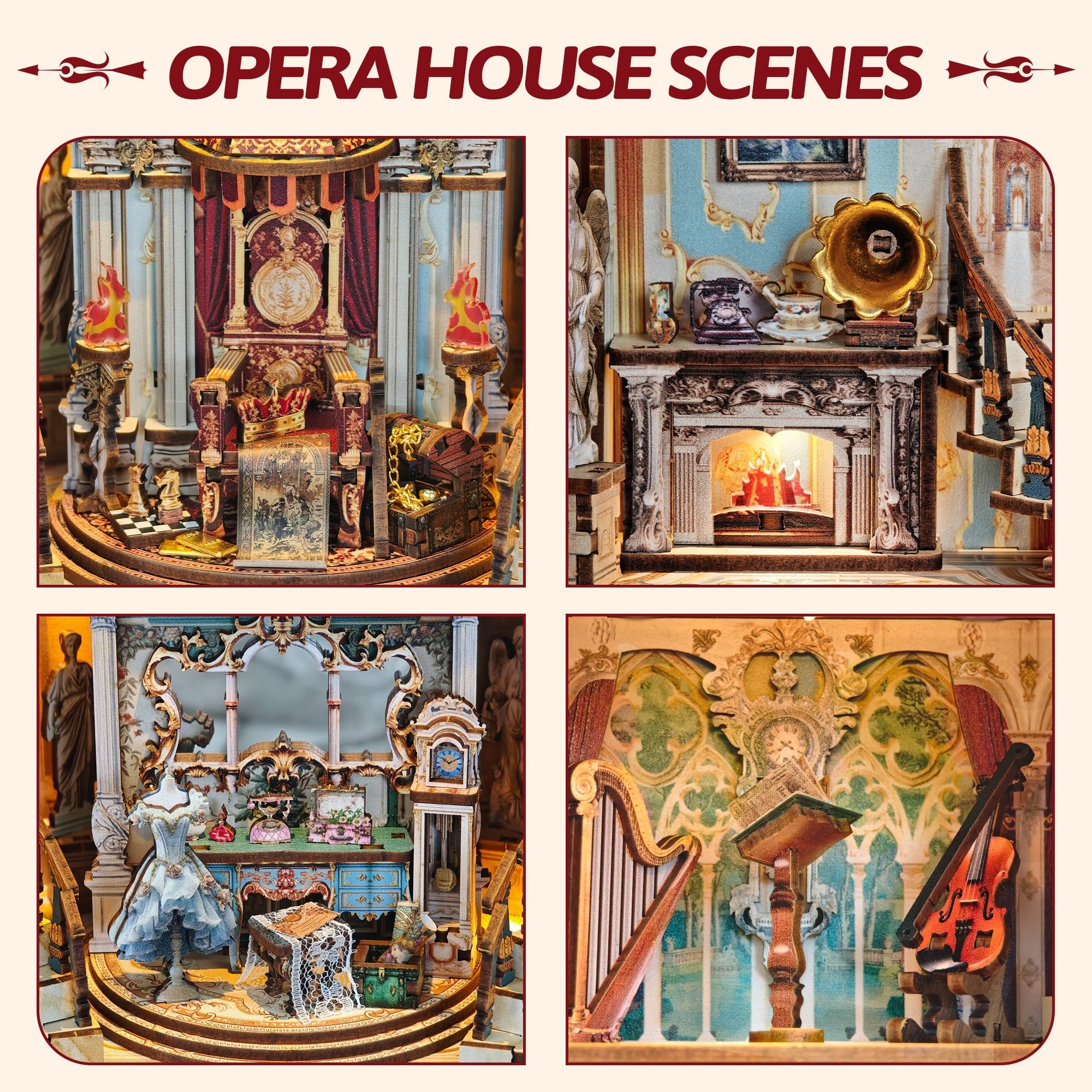 Dreamland Theater – DIY book nook kit, HiNooki (image 2)