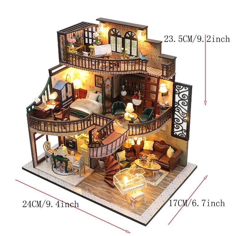 Dreamweaver Loft – DIY miniature house kit, HiNooki (image 8)