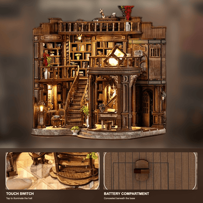 HiNooki - Dreamy Book HallDIY Miniature House