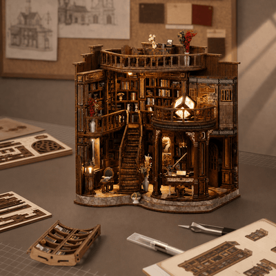 HiNooki - Dreamy Book HallDIY Miniature House