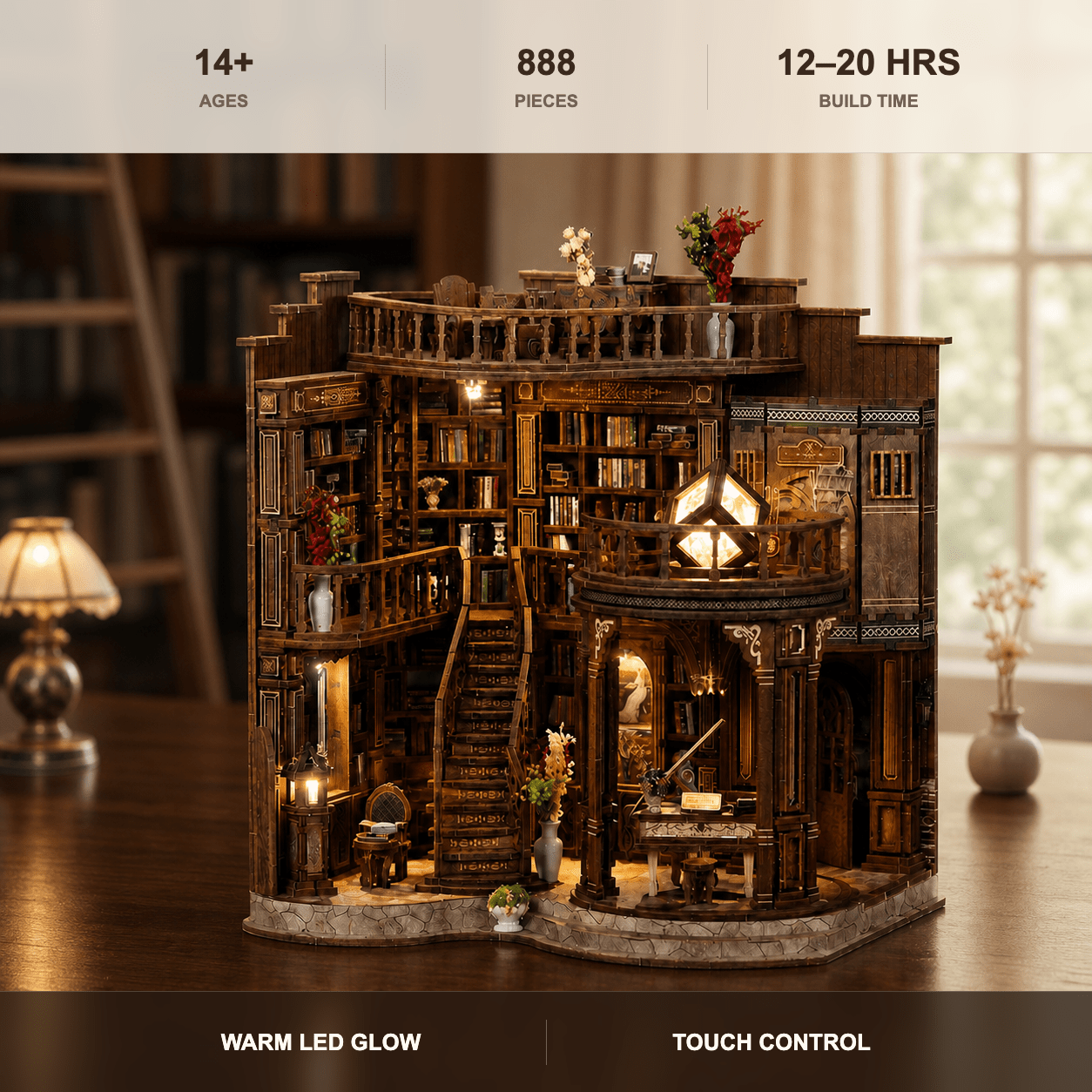 HiNooki - Dreamy Book HallDIY Miniature House