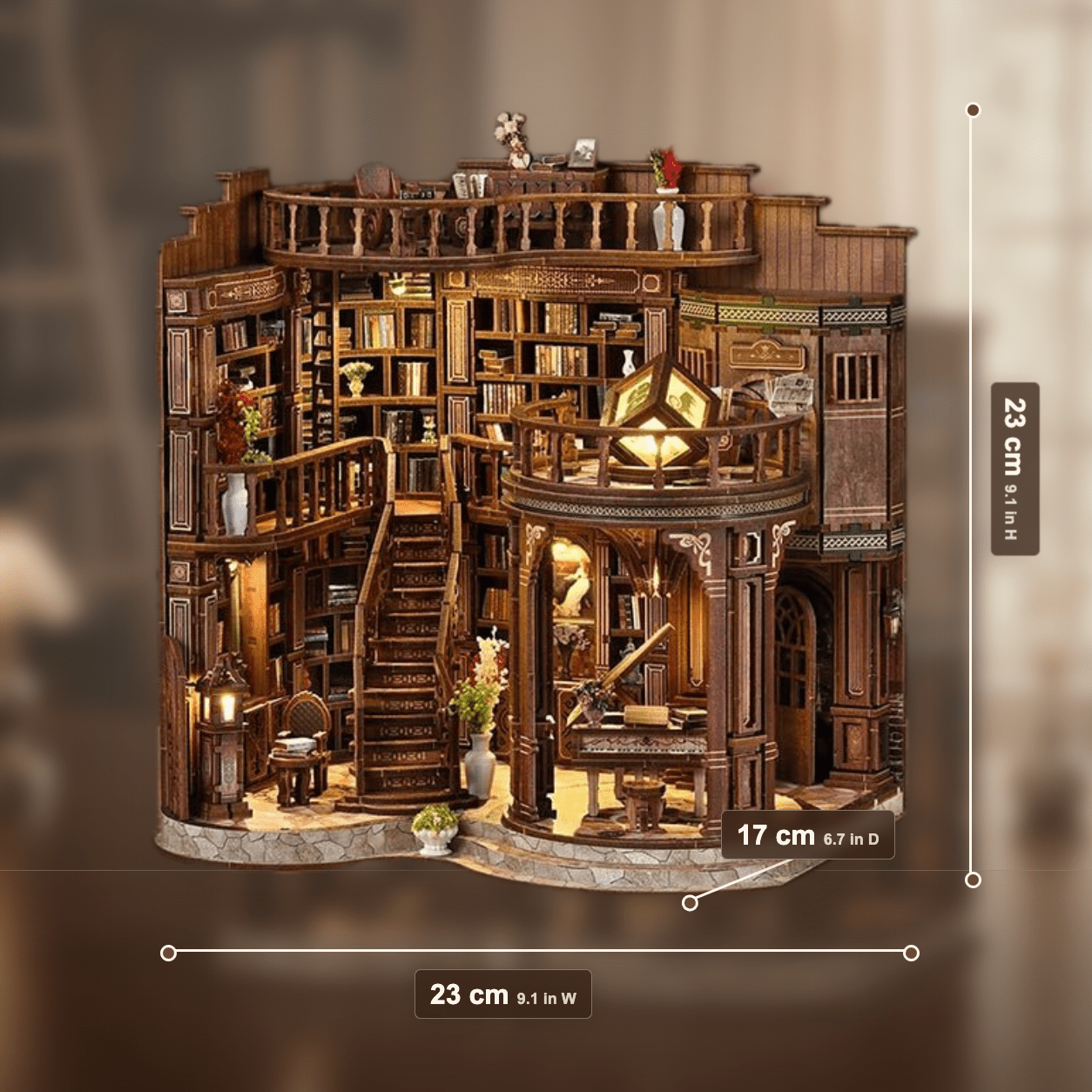 HiNooki - Dreamy Book HallDIY Miniature House