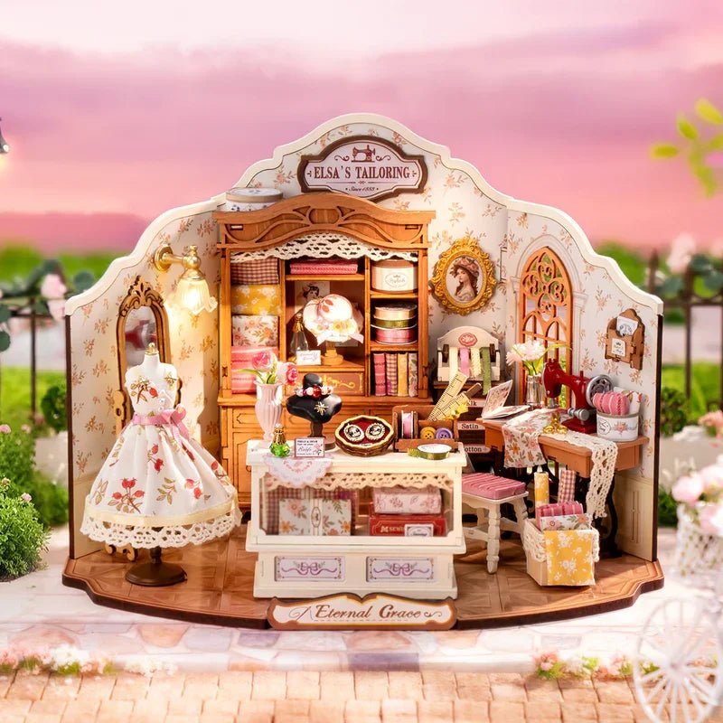 Elsa's Tailoring – DIY miniature kit, HiNooki (image 1)