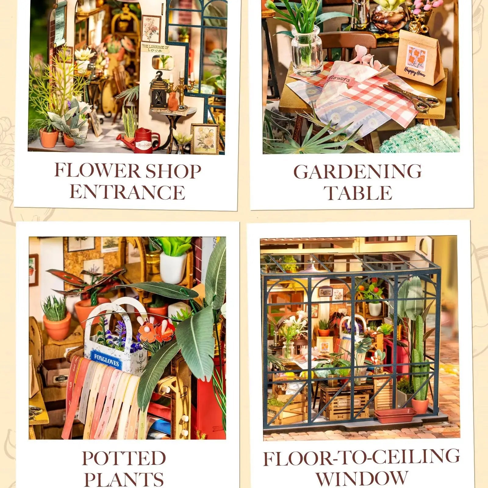 HiNooki - Emily's Flower ShopDIY Miniature House