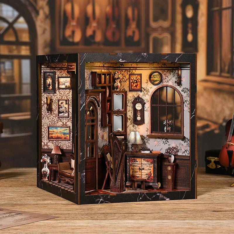 HiNooki - European Melody Musical Instrument BoxBook Nook