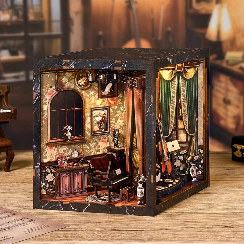 HiNooki - European Melody Musical Instrument BoxBook Nook