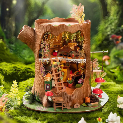 Fairytale Tree House – DIY miniature house kit, HiNooki (image 1)